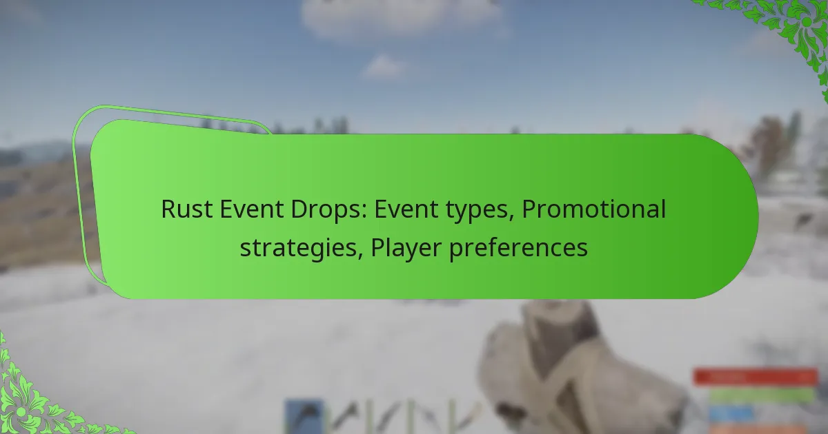 Rust Event Drops: Event types, Promotional strategies, Player preferences