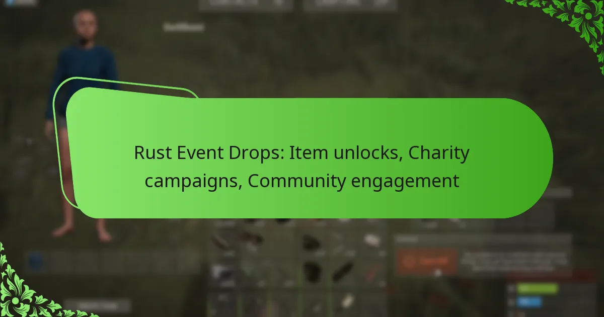 Rust Event Drops: Item unlocks, Charity campaigns, Community engagement